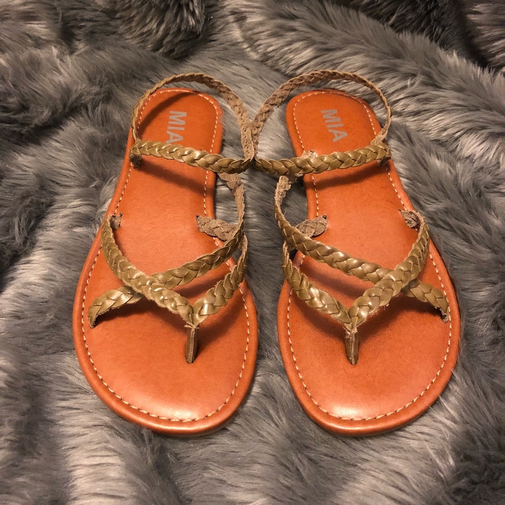 Olive green sandals